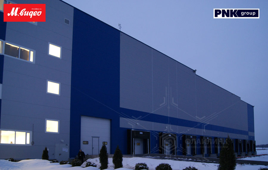 Здание склада компании М-видео